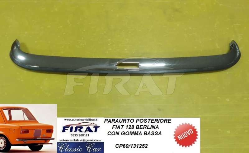 PARAURTO FIAT 128 CON GOMMA BASSA POST.